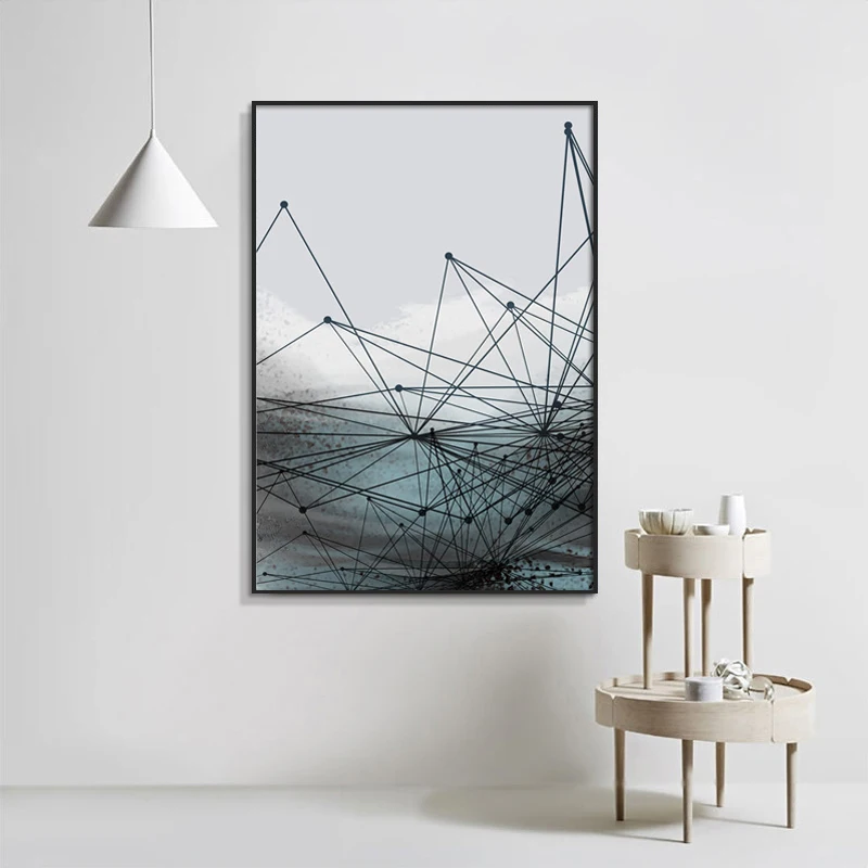 Современная Простота домашний декор холст искусство Скандинавская живопись