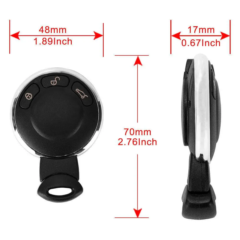 Keyless Remote For Mini Cooper 2007 2008 2009 2010 2011 2012 2013 2014 Key Fob 315 Frequency OE:KR55WK49333 | Автомобили и