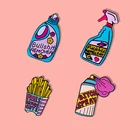 Мультяшные булавки, репеллент, искусственная кожа, забавное милое средство для удаления спрея, эмалевые булавки, чистящие джинсовые булавки для женщин, ювелирные изделия, булавки для лацканов