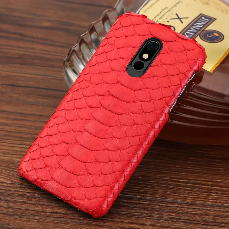 Красный Чехол для телефона из натуральной кожи питона для LG G6 G7 G5 G8 G8S чехол Роскошный тонкий женский чехол из змеиной кожи для LG V30 V40 V50 - Цвет: Красный