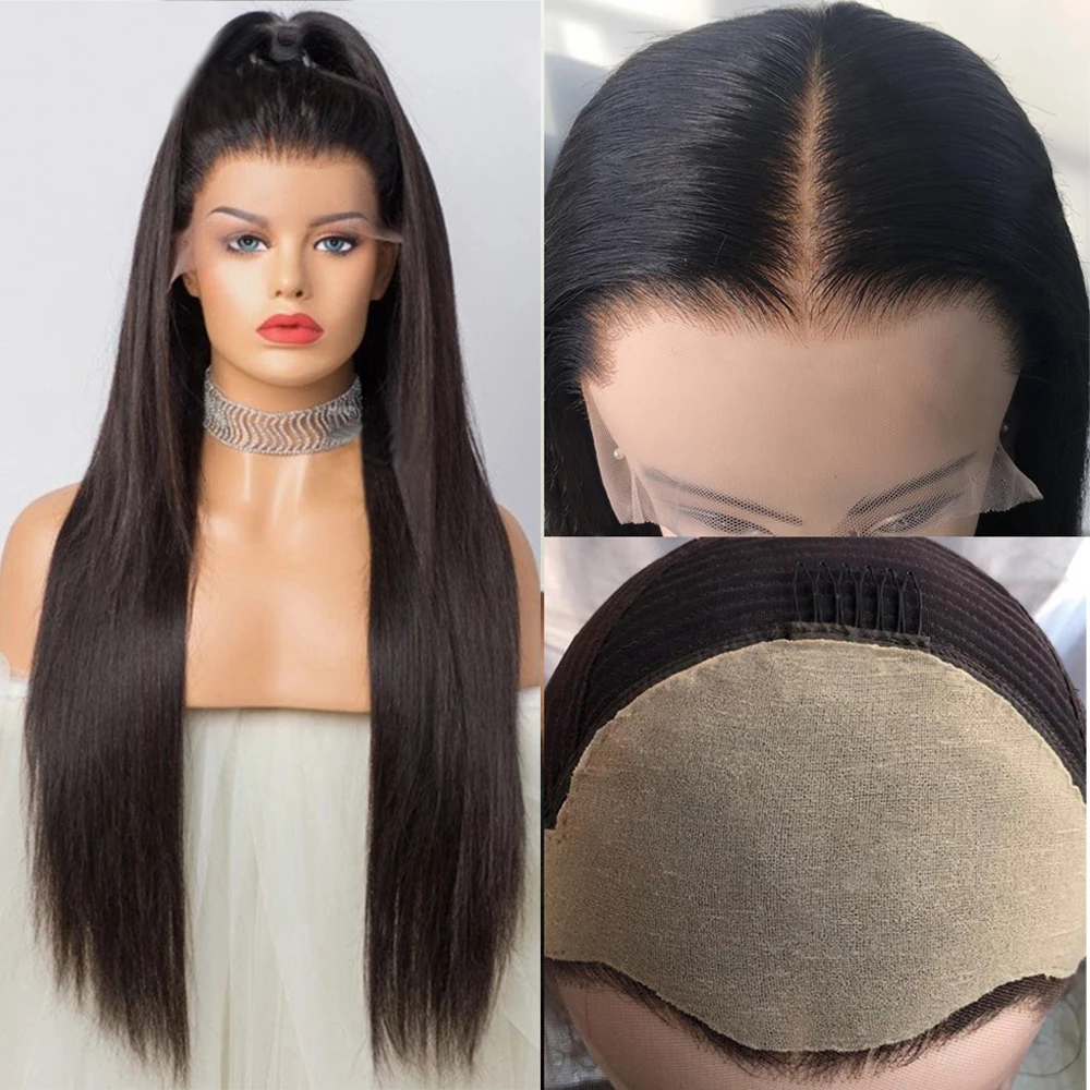 Накладные волосы на голову 13х6 накладные шнурке спереди невидимые узлы