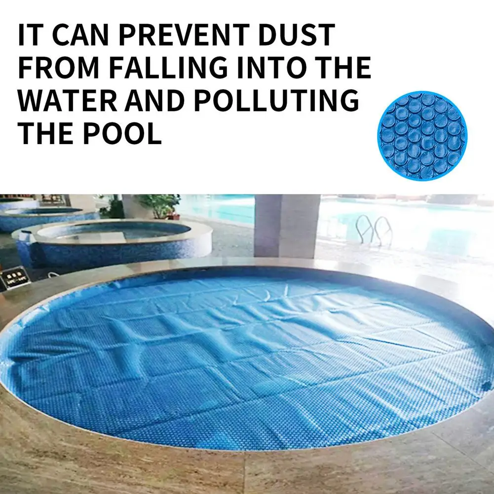 Круглая крышка для бассейна Брезентовая Солнечная Защитная теплоизоляционная