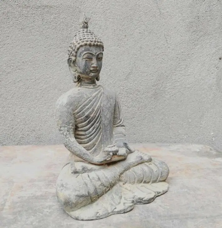 Старый тибетский буддийский храм Joss Бронзовый sakyamuni Шакьямуни Амитабха Будда