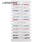 12 шт.компл. плетеные браслеты для женщин и детей LUBINGSHINE, регулируемые браслеты для йоги и йоги, ювелирные изделия ручной работы