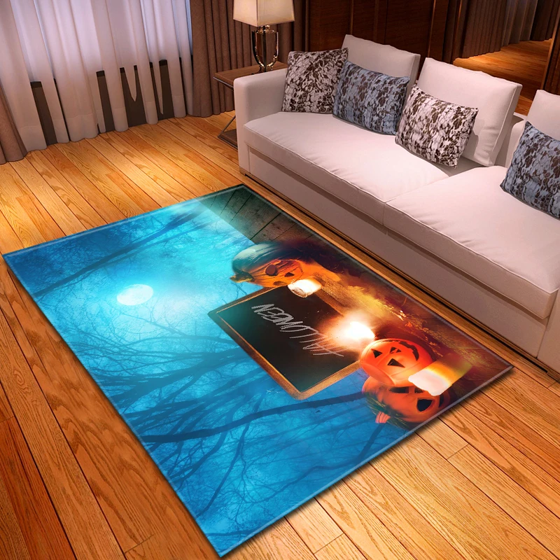 Коврик для гостиной на Хэллоуин украшение вечеринки коврик пола ужасная тыква