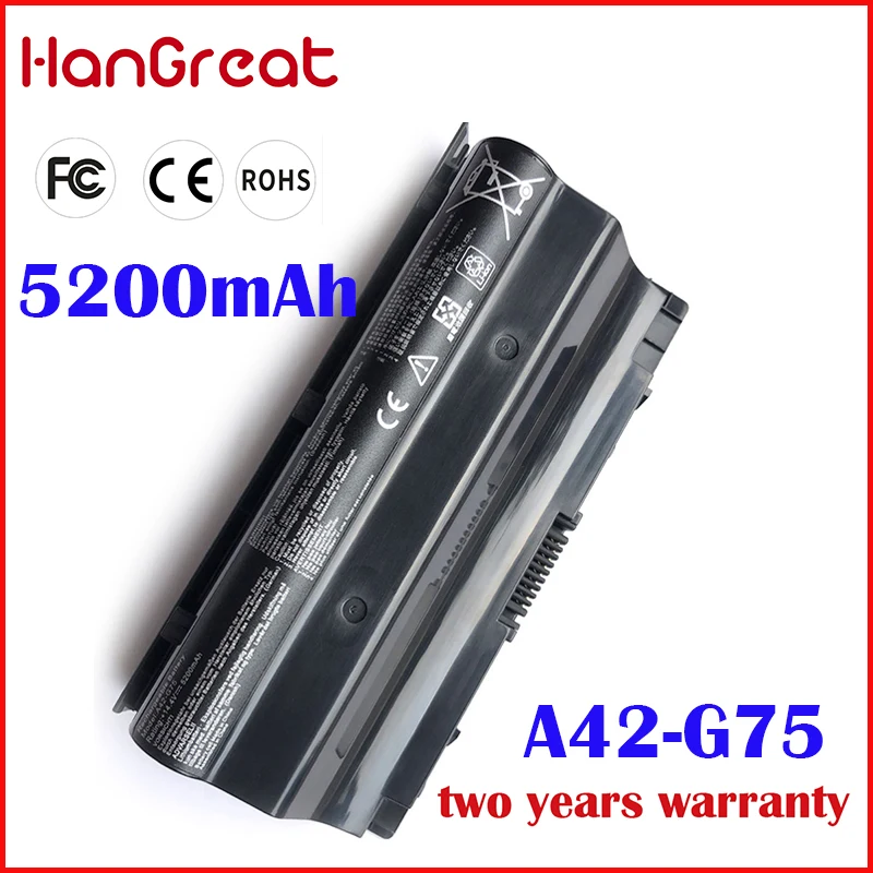 HanGreat A42 G75 Новый аккумулятор для ноутбука Asus G75VW G75V3D G75V G75VX G75VM3D G75VM G753D G75VW3D 14 4 V 5200