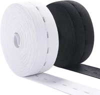 5meter buttonhole knit stretch elastic band 15 25mm wide elast or sewing wire webbing %e2%80%8bwhiteblack diy sewing accessories