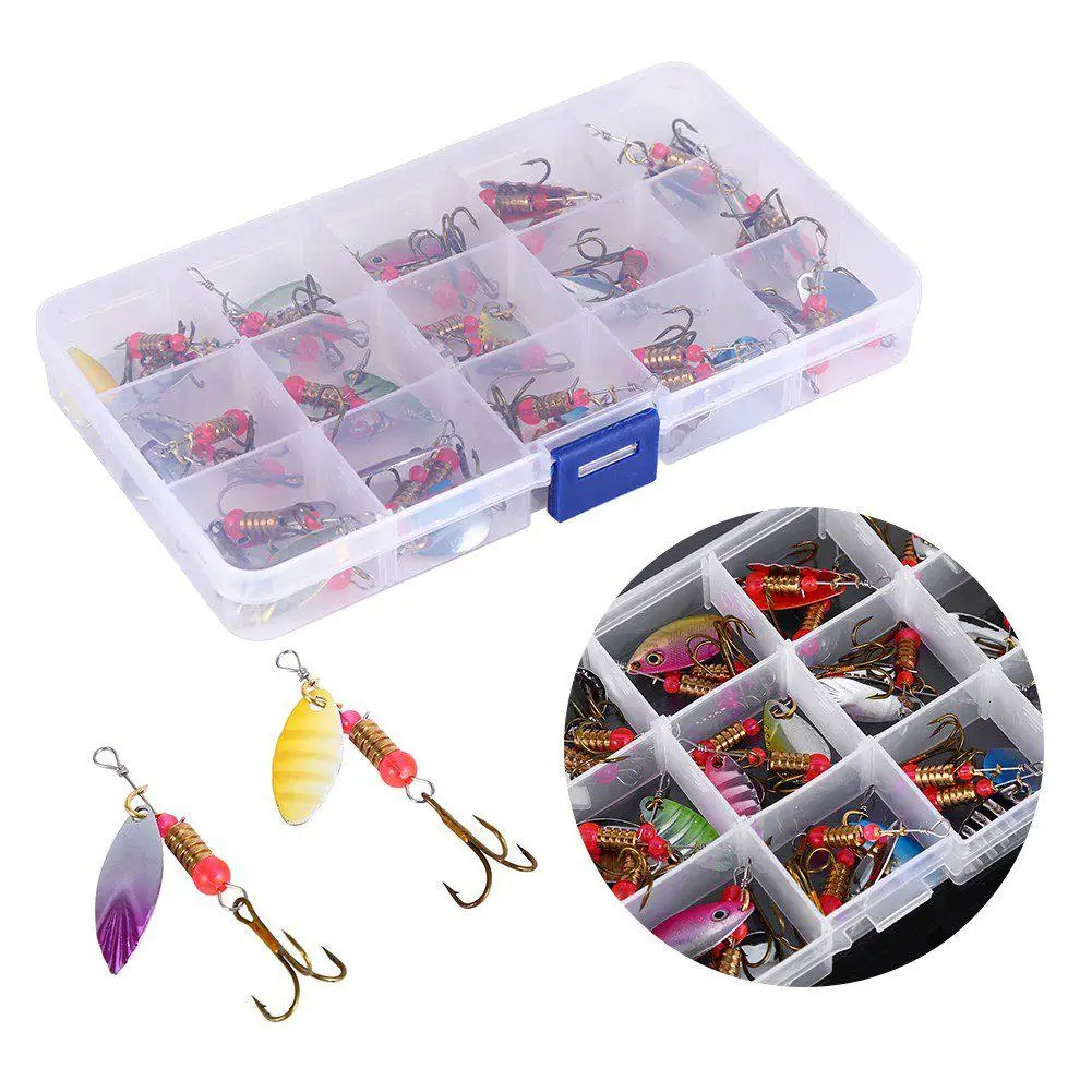 

30 шт., рыболовные приманки с тройным крючком