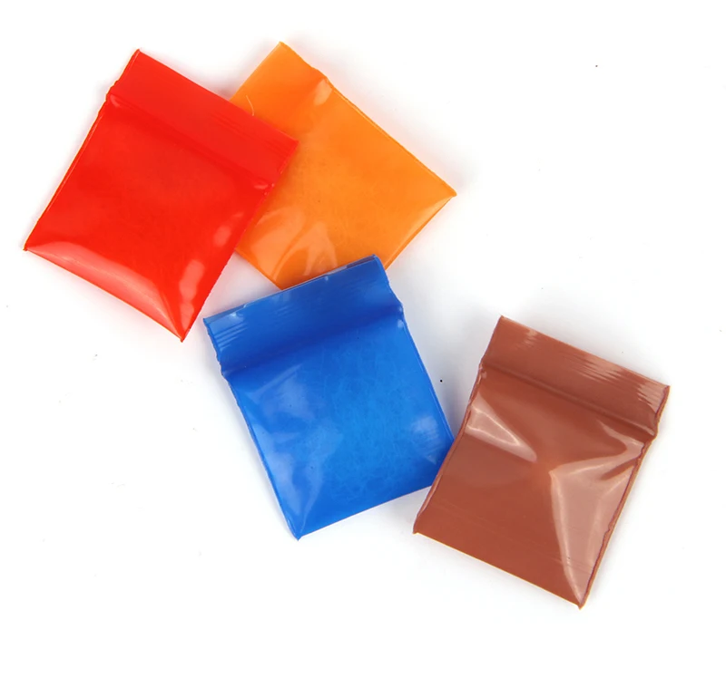 100pcs Mini Zip lock Bags Plastic Packaging Small Jewelry Zipper Ziplock Pill Pouches Clear Storage Thickening Free Shipping