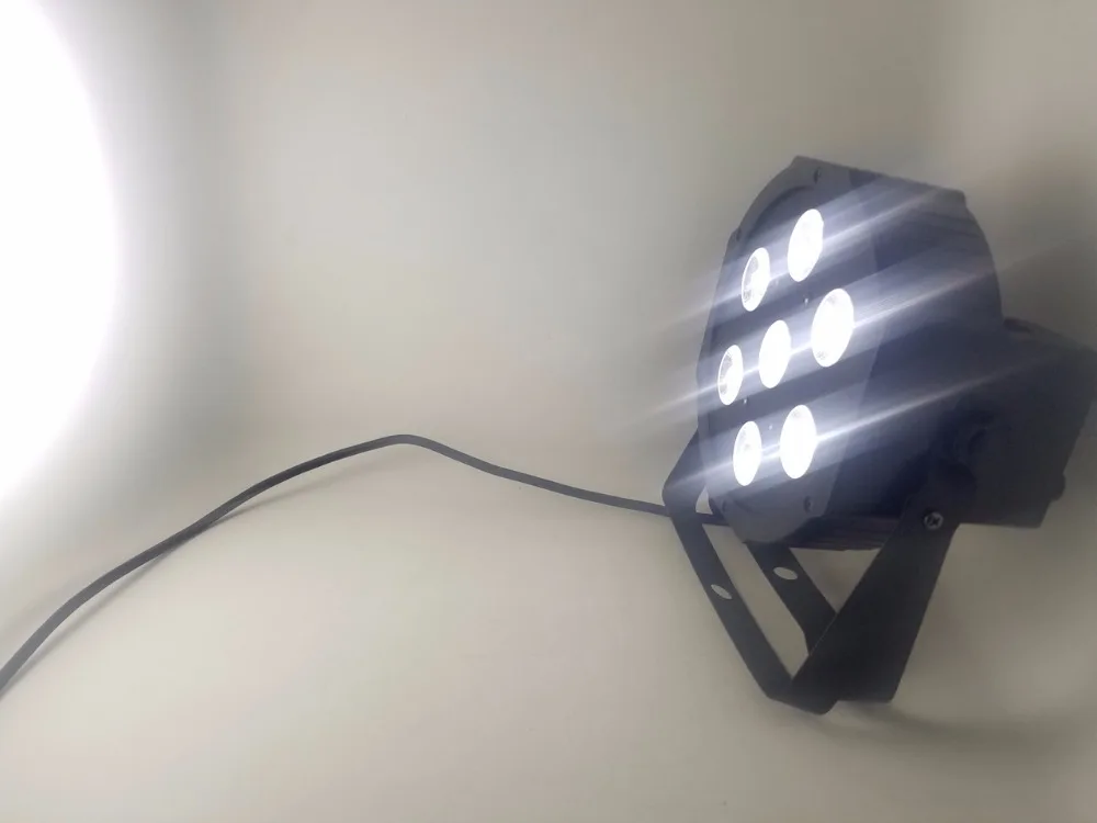 Светодиодный Par 7x12 Вт 12x18 Вт плоский SlimPar RGBWA УФ свет 6in1 светодиодный ди-Джея с новой уникальной технологией рассеивания света, сценический dmx; сезон лето; Licht светодиодный par светодиодный прожектор