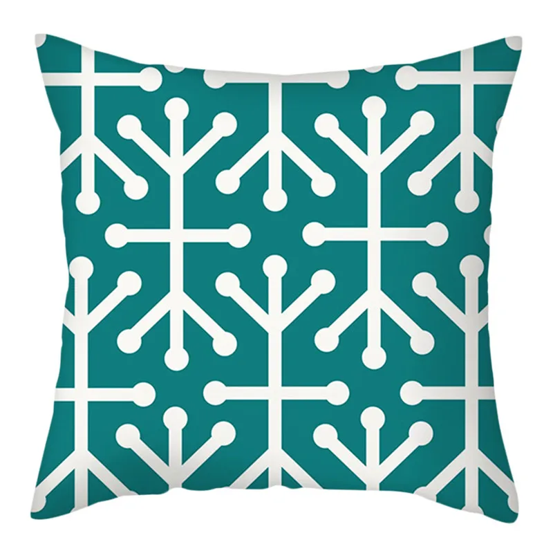 Чехол на подушку Fuwatacchi с геометрическим рисунком в скандинавском стиле зеленый
