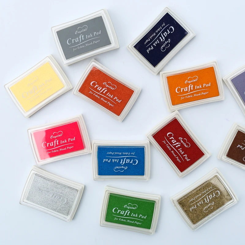 15 цветов Inkpad штамп планировщика Скрапбукинг силиконовые печать для дневника