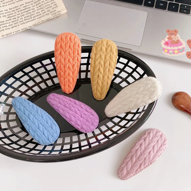 

Winter Wool Knitted Hairpins Women Girls Hair Clips Pins Accessories Barrettes Hair Ornaments Headwear Headdress Hairclip
