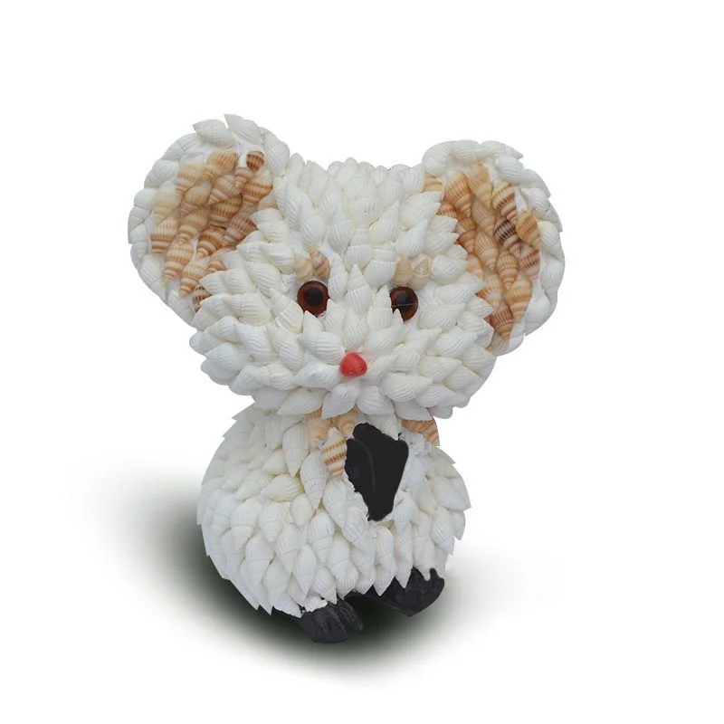 

Conch shell crafts 12 Chinese Zodiac mouse ornaments creative gift decorations birthday gift stall supply