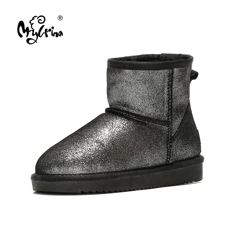 MYLRINA/зимние сапоги из 100% натуральной воловьей кожи Теплые женские Классические