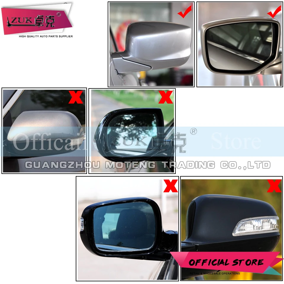 Зеркальный стеклянный объектив с подогревом ZUK для HONDA ACCORD 2008 2009 2010 2011 2012 2013 CP1 CP2