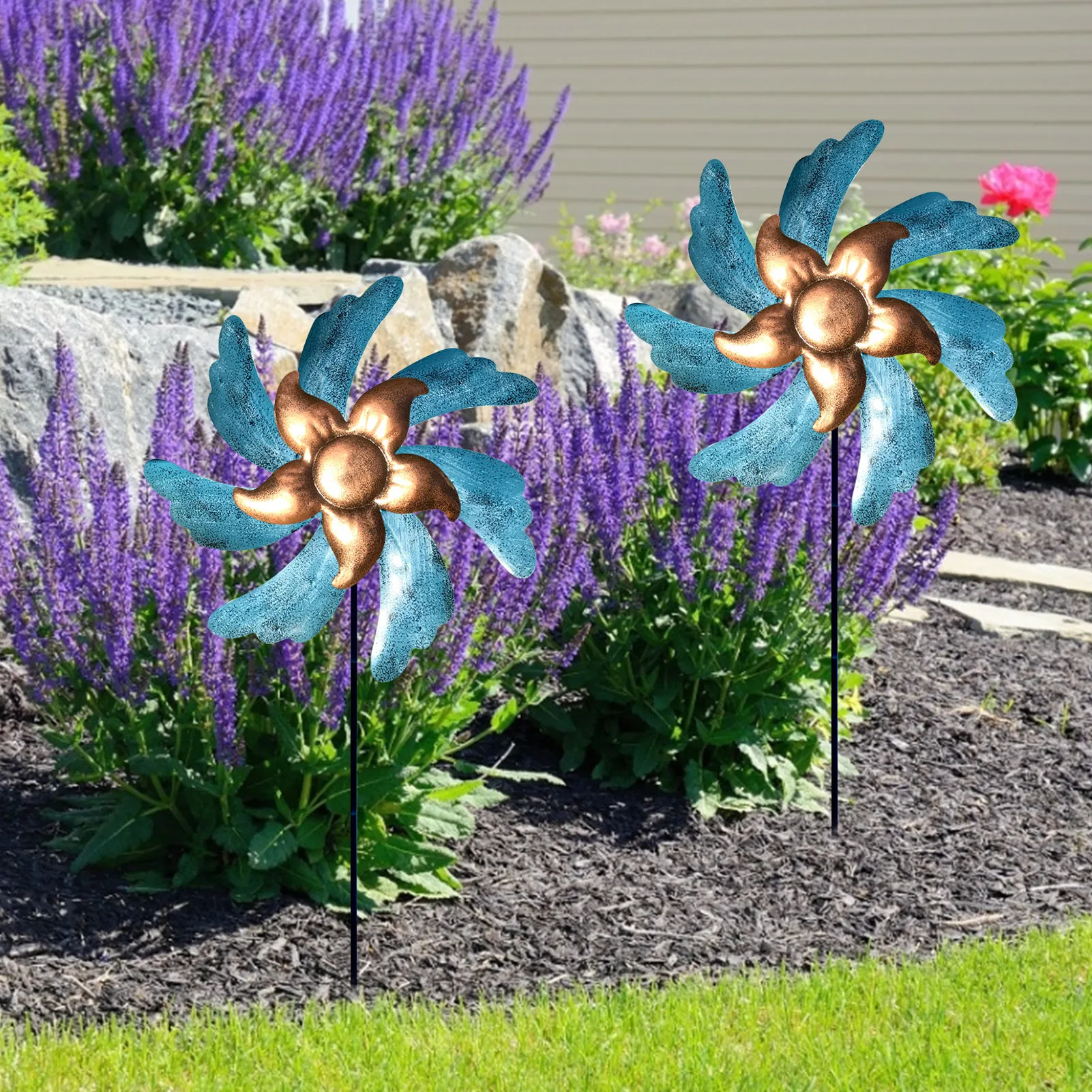 

7 Leaves Bird Repeller Windmill Spinner DIY Birds Pinwheels For Outdoor Garden Lawn Yard Decoration