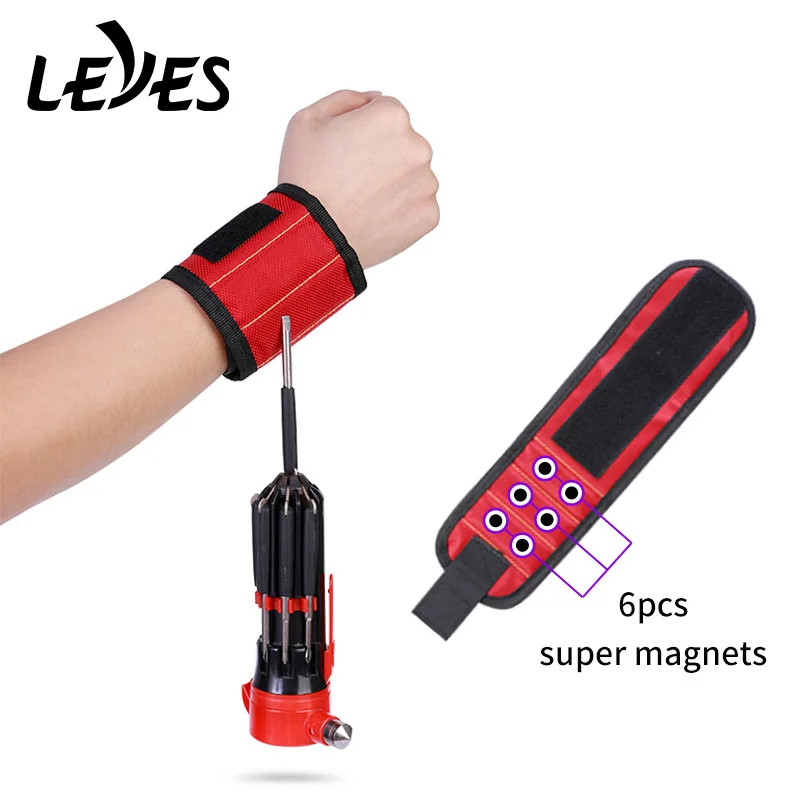 Магнитный браслет Портативная сумка для инструментов винты запястье гвозди