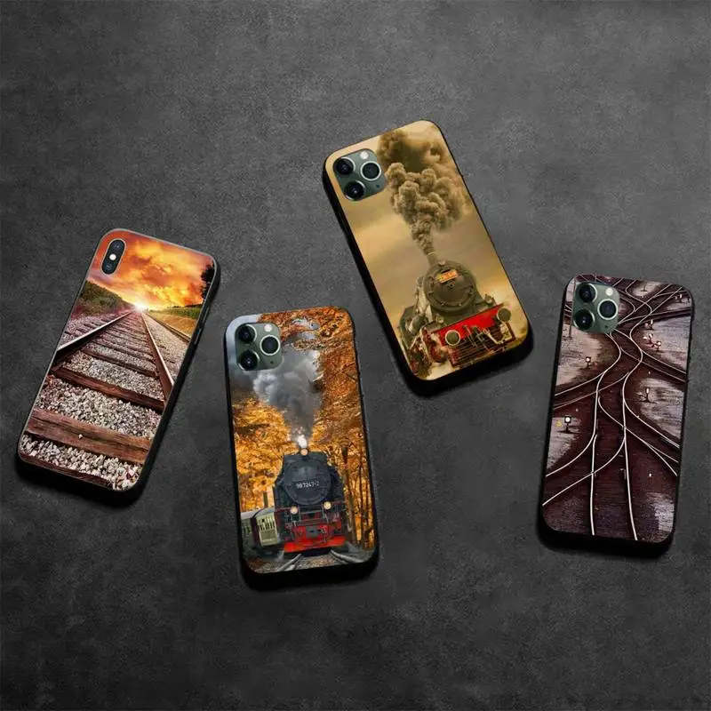 NBDRUICAI железнодорожный рельс Солнечный свет Роскошный чехол для телефона iPhone 11 pro