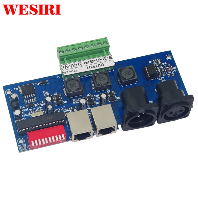 Контроллер DMX512 RGB высокой мощности постоянного тока 3CH декодер для светодиодной