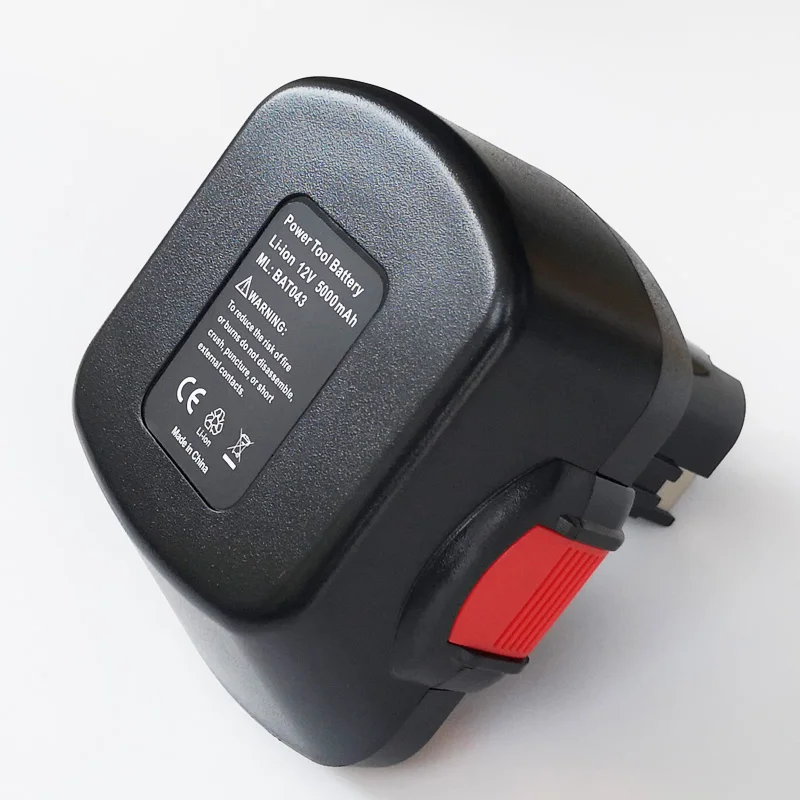 12V ионно-литиевая аккумуляторная батарея 5000 мА/ч, для Bosch электродрель отвертка GSR12V BAT120 BAT139 BAT043 BAT045 BAT046