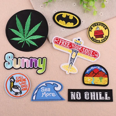 

9pcs/lot Vintage airplane dress decoration patch badge embroidery cloth with european-style embroidery