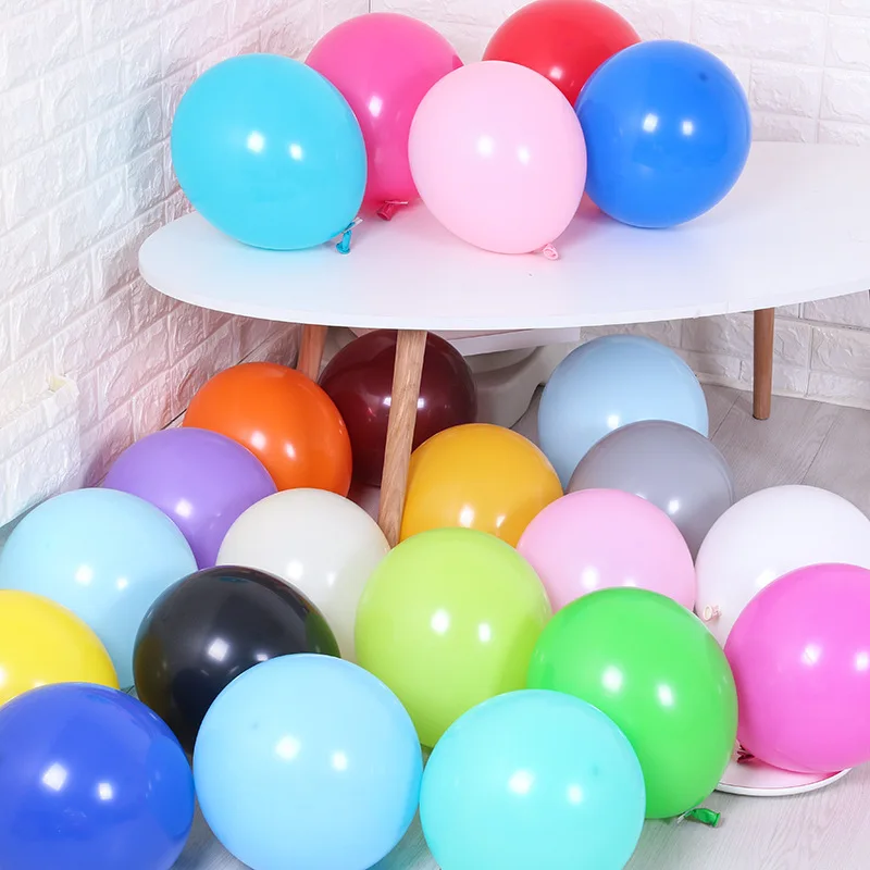 

50pcs12 Inch pinkycolor Latex Round Inflatable Balloon For Birthday Party Decoration Wedding Engage