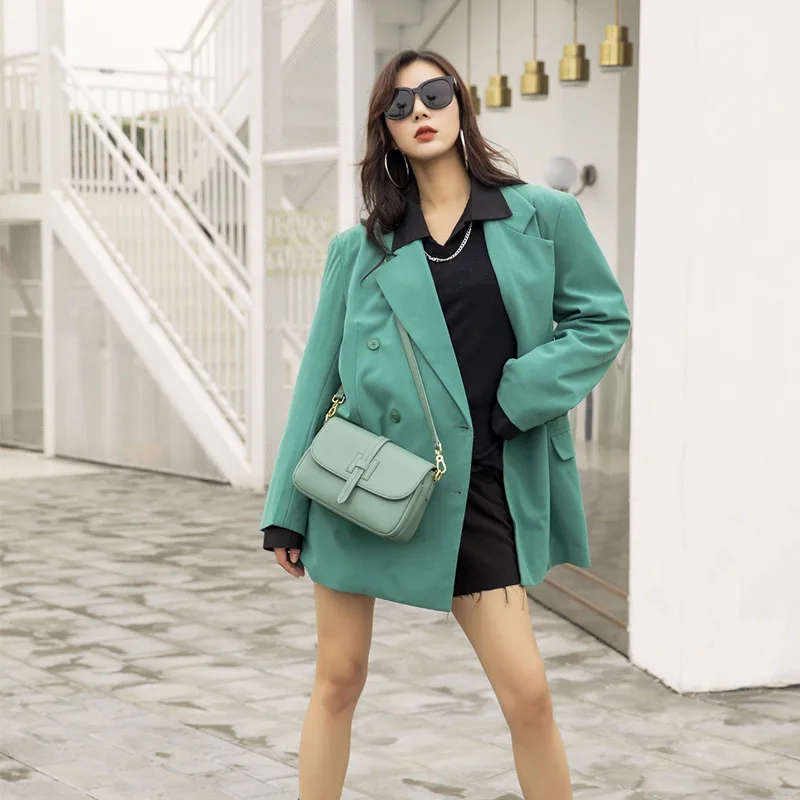 

2021 New Design Leather Small Square Bag Fashion Crossbody Bag Multifunctional Shoulder Bag For Women