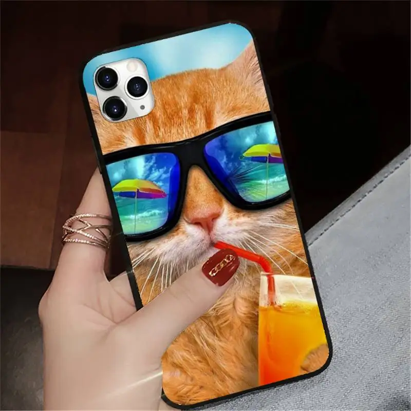

Cute Animal Cat pattern Phone Case for iPhone 11 12 pro XS MAX 8 7 6 6S Plus X 5S SE 2020 XR mini