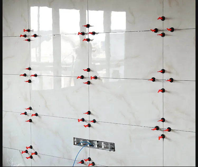 10pcs Reuseable Tile Leveling System Clips Adjustable Locator Spacers Flooring Wall Tiles Ceramic Level Wedges Construction Tool