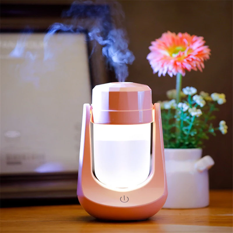 

120MLAir Humidifier Mini Aroma Essential Oil Diffuser Car Humidifiers LED Light Office Ultrasonic Mist Maker Fogger Air Purifie