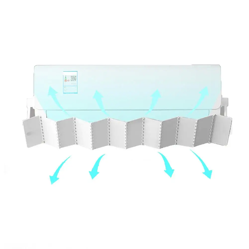 

Регулируемый раздвижной экран для крышки кондиционера, перегородка с защитой от прямого воздуха, для холодного воздуха
