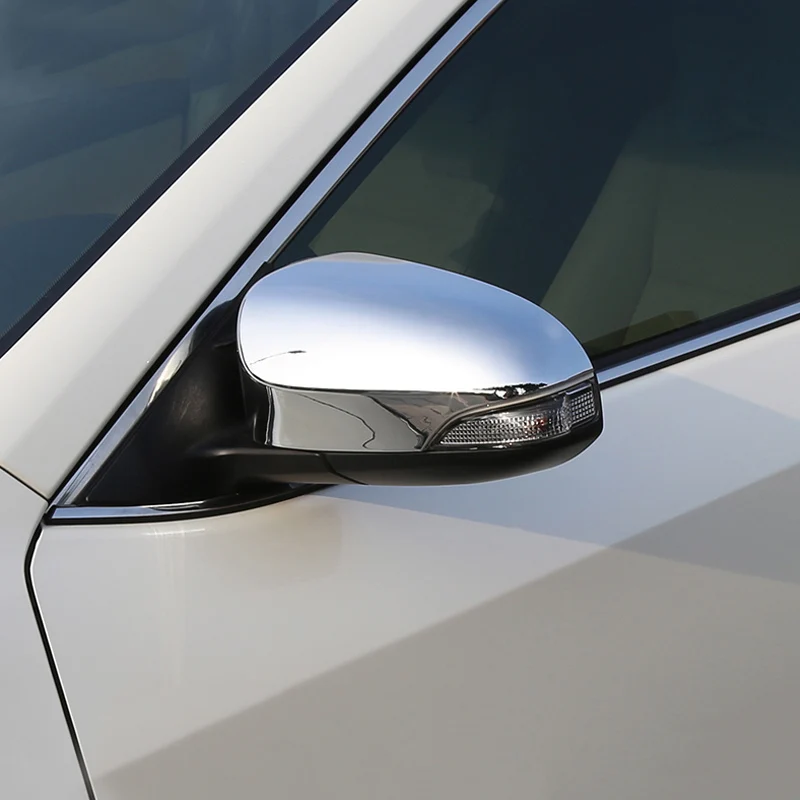 

ABS Chrome For Toyota Corolla 2014 2015 2016 2017 Car Accessories Rearview Mirror Decoration Cap Cover Trim Car Sticker Styling