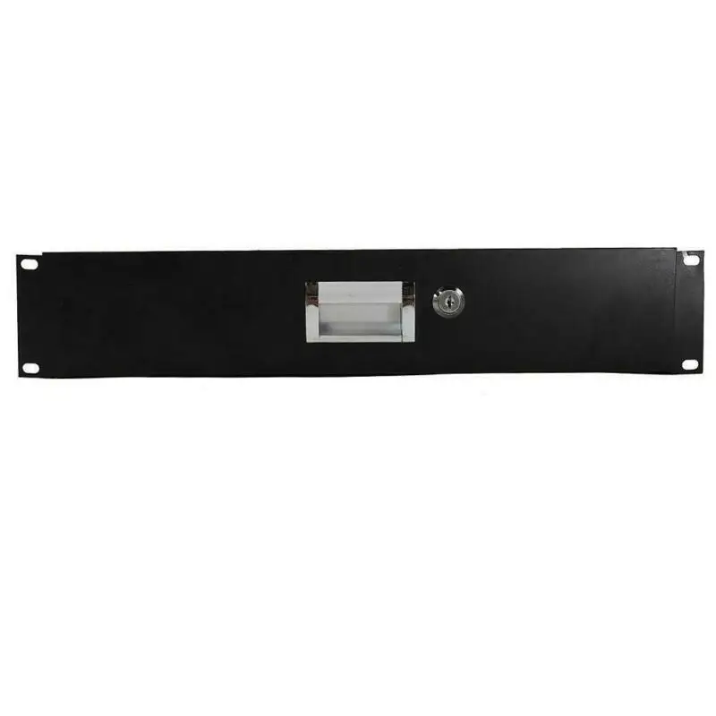

19 Inch Rack Mount 2U Steel Plate DJ Drawer Equipment Cabinet Lockable w/key