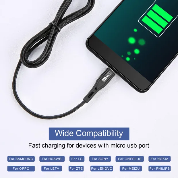 Кабель GTWIN USB Type C 3 м для Samsung s10 Plus 3a кабель быстрой зарядки и передачи данных Xiaomi