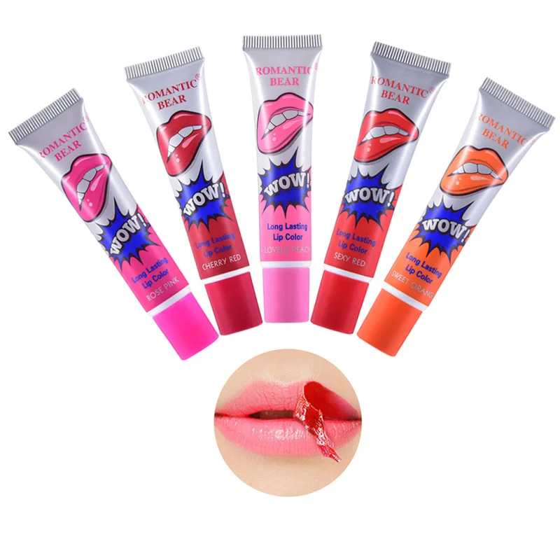 6 цветов отшелушивающая жидкая губная помада водонепроницаемая маска для