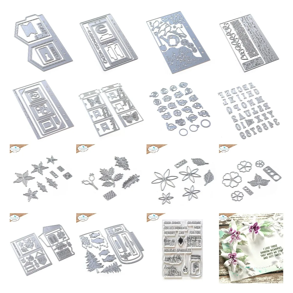 Рождественская Любовь Бабочка меч цифры квадратная птица цветок письмо 2021