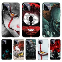 pennywise clown horror case for iphone 11 12 pro max 13 7 8 plus xr xs x 12 mini 6 6s se 2020 se2 cover shell funda coque