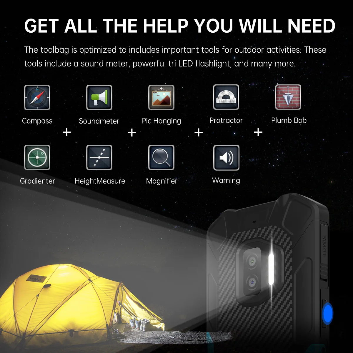 OUKITEL WP12 IP68 Водонепроницаемый Android 11 прочный смартфон 5 ''HD + Дисплей 4 Гб 32 ГБ Helio A22 NFC 4000 мАч мобильный