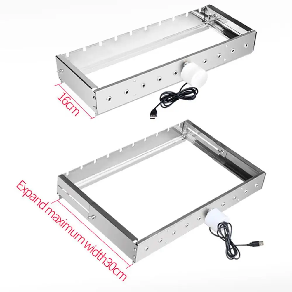 Гриль для барбекю с 9 отверстиями автоматическая регулируемая уличная подставка