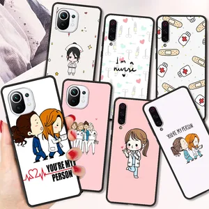 cartoon medicine doctor nurse fundas case for xiaomi poco x3 nfc m3 pro bag soft cover for redmi 9t 11 note 10 10t lite 5g shell free global shipping