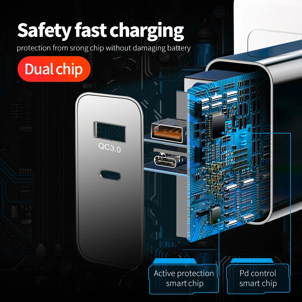 Быстрое зарядное устройство Udyr 4 0 3 36 Вт USB Type C QC для Samsung S10 plus PD быстрое iPhone 11