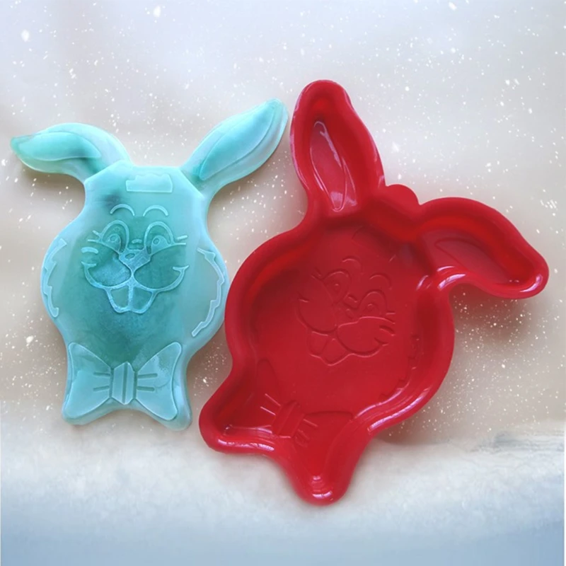 

3D Bunny Random Color Silicone Pastry Mold DIY Baking Mousse Cake Baking Dessert Art Tools Cake Baking Tray Model Tool