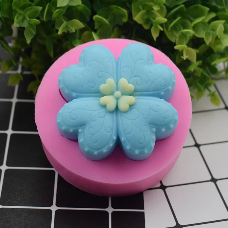 Форма для мыла украшения торта ручная работа форма сердце/клевер моделирование