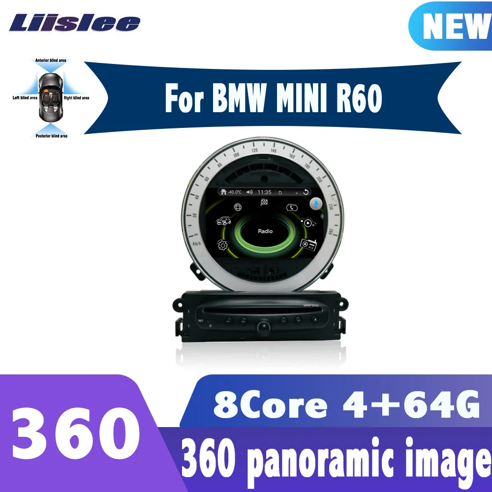 Android 10 0 автомобильный навигационный плеер 360 камера для BMW Mini Cooper R60 2011 2016