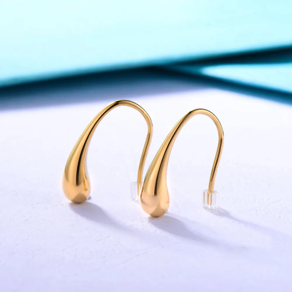 WAWFROK модные классические серьги из нержавеющей стали для женщин цвета розового