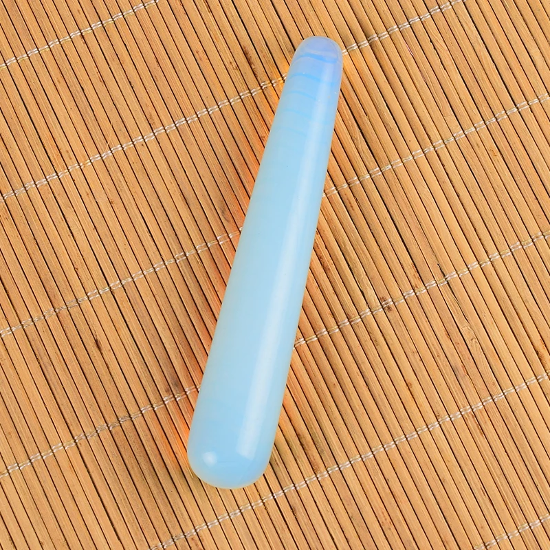 

Opalite Massage Stick Face Body Eye Crystal Mineral Stone Massager Acupuncture Pen Health Skin Care Gua Sha Detox Lifting Wand