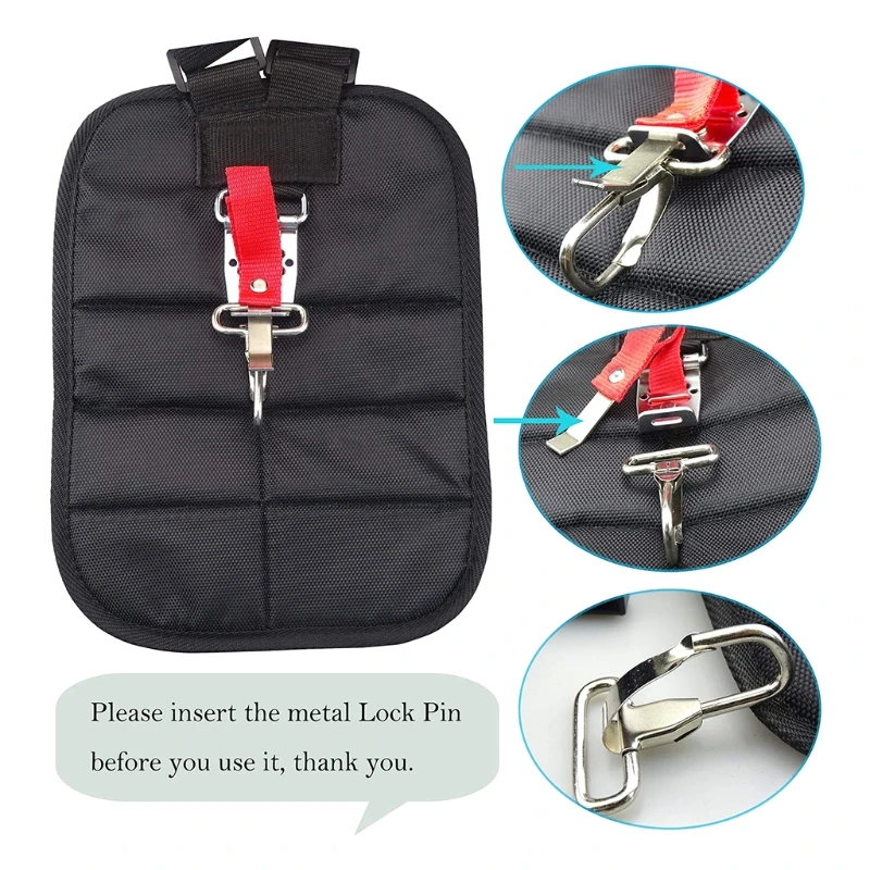 

Comfortable Mixed Material Double Belt Shoulder Strap Black Trimmer Shoulder Strap for Trimmer / Trimmer Harne 896B