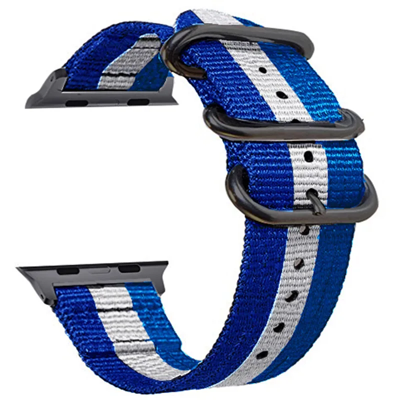 Blue2 Eastar Лидер продаж, нейлоновый ремешок для наручных часов Apple Watch, версии 4/3/2/1, спортивный кожаный браслет, 42 мм, 38 мм, ремешок для наручных часов iwatch, 5 группа - Цвет ремешка: Blue2