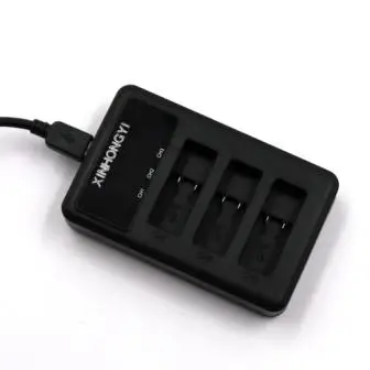 1Charger Hero 5 bateria Go pro hero 7 батарея+ AHDBT-501 3 порта зарядное устройство для GoPro hero 5 hero 6 hero 5 6 hero 7 черный аксессуары для камеры - Цвет: 1Charger